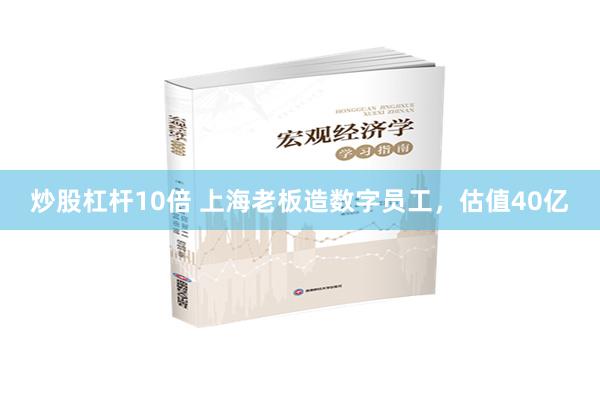 炒股杠杆10倍 上海老板造数字员工，估值40亿