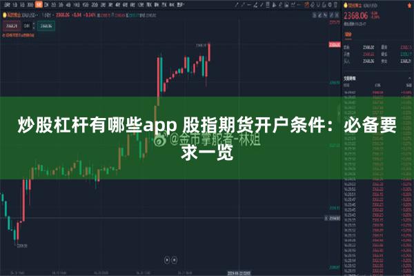 炒股杠杆有哪些app 股指期货开户条件：必备要求一览