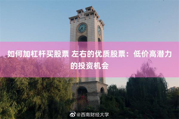 如何加杠杆买股票 左右的优质股票：低价高潜力的投资机会