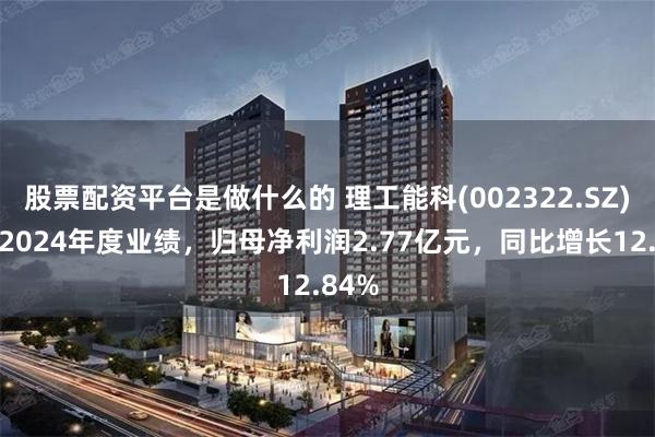 股票配资平台是做什么的 理工能科(002322.SZ)发布2024年度业绩，归母净利润2.77亿元，同比增长12.84%