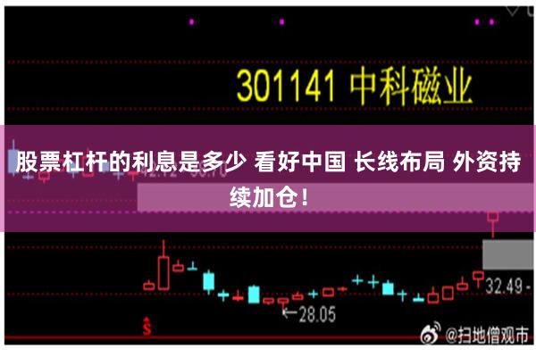 股票杠杆的利息是多少 看好中国 长线布局 外资持续加仓！