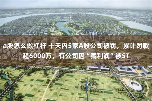 a股怎么做杠杆 十天内5家A股公司被罚，累计罚款超6000万，有公司因“藏利润”被ST