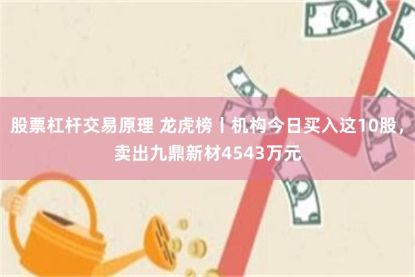 股票杠杆交易原理 龙虎榜丨机构今日买入这10股，卖出九鼎新材4543万元