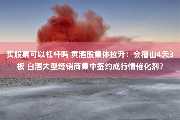 买股票可以杠杆吗 黄酒股集体拉升：会稽山4天3板 白酒大型经销商集中签约成行情催化剂？