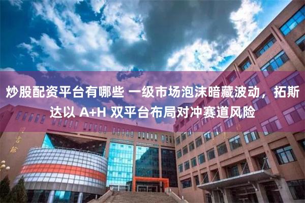 炒股配资平台有哪些 一级市场泡沫暗藏波动，拓斯达以 A+H 双平台布局对冲赛道风险